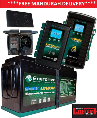 200AH Enerdrive Vehicle Lithium Package with 240v 200AH Enerdrive Vehicle Lithium Package with 240v