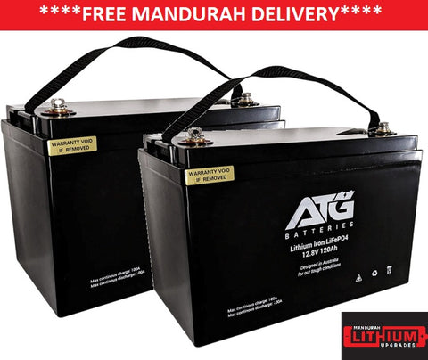 2x 120AH ATG Batteries COMBO DEAL 2x 120AH ATG Batteries COMBO DEAL