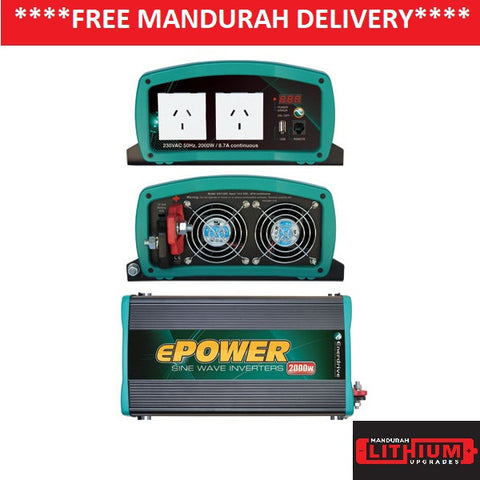 ENERDRIVE ePOWER 2000W Pure Sine Wave Inverter ENERDRIVE ePOWER 2000W Pure Sine Wave Inverter