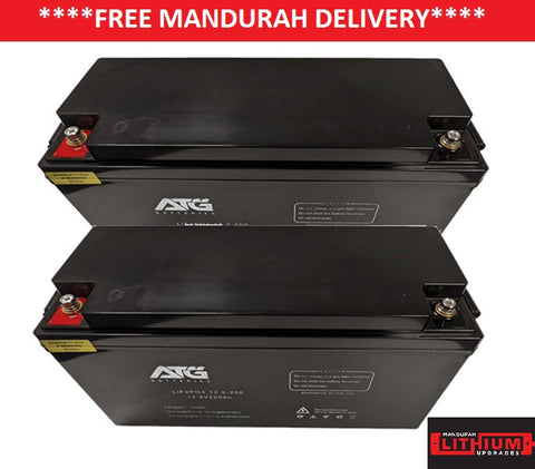 2x 200AH ATG Lithium Batteries COMBO DEAL