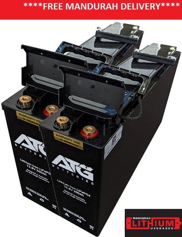 2x 200AH ATG Slimline Lithium Batteries COMBO DEAL