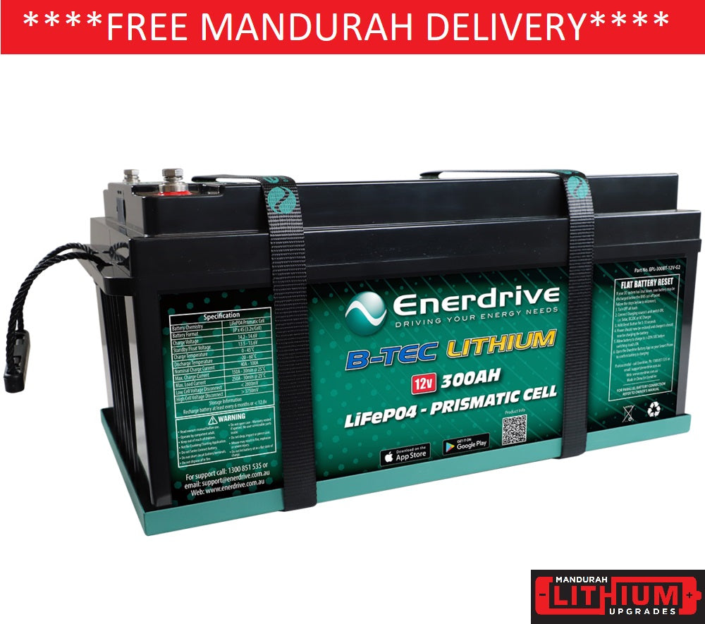 ENERDRIVE ePOWER BTEC 300AH Lithium Battery Mandurah Lithium Upgrades