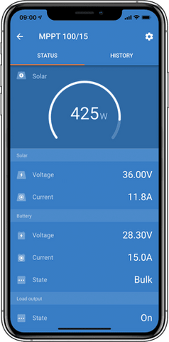 VICTRON SmartSolar MPPT 100/50A Bluetooth Solar Charge Controller